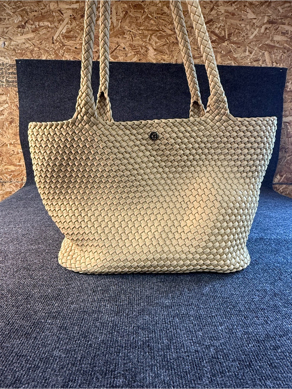 Woven Tote Bag in Natural Beige - Shoulder Tote by Calia - Picture 6 of 12